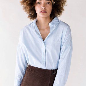 Esby Stella Button-Down in Sky Blue NWT